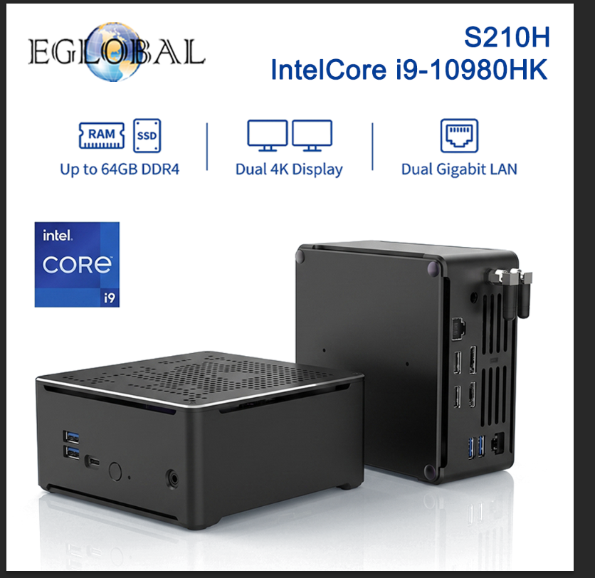 Ecc Ram Server - EGLOBAL i9-10980HK 워크스테이션 미니 PC(5.3GHz), 64GB