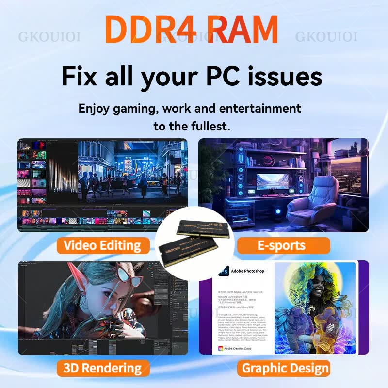 GKOUIOI DDR4 메모리 램 4GB 8GB 16G - Ddr4 2400Mhz 리뷰 및 가격