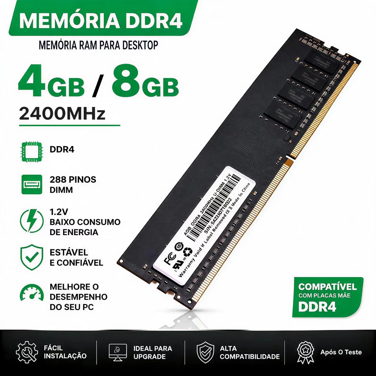 DDR4 RAM 4GB 8GB 2400MHz PC4-1 - Ddr4 2400Mhz 리뷰 및 가격